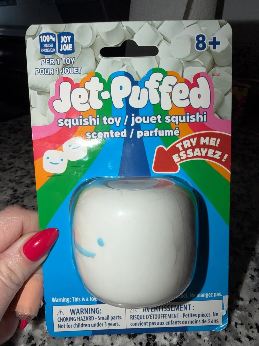 Jet puffed marshmallow squishi toy scented